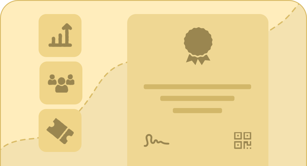 Sell certificates as add-ons