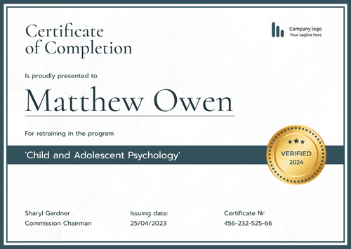 Printable and professional diploma certificate template landscape